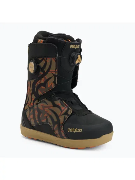 Черевики для сноуборду ThirtyTwo Lashed Double Boa Corduroy black/print чорні