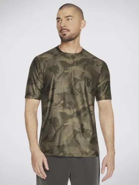 Футболка Skechers поліестер/спандекс зелений