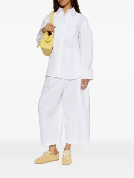 Pantaloni Jacquemus alb