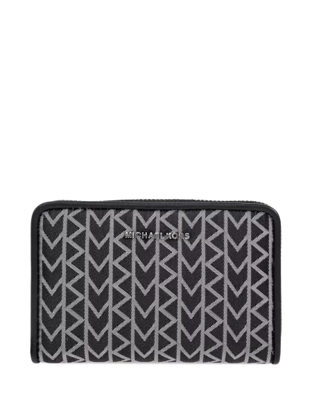 Portofel Michael Michael Kors cu imprimeu geometric roșu