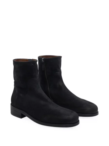 Botine Marsell din piele de căprioară negru