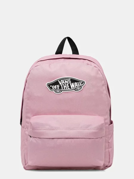 Раница Vans голям с апликация розово