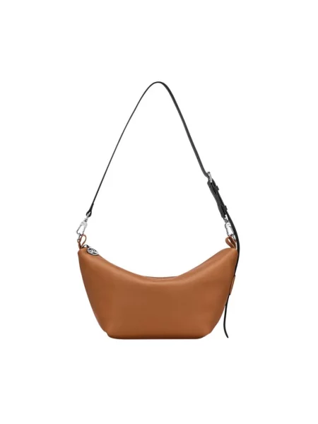 Torebka Longchamp skórzana brązowa