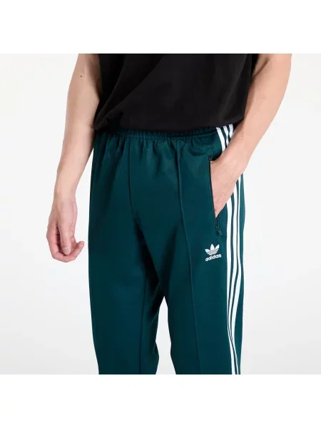 Spodnie Adidas Originals ze ściągaczem białe