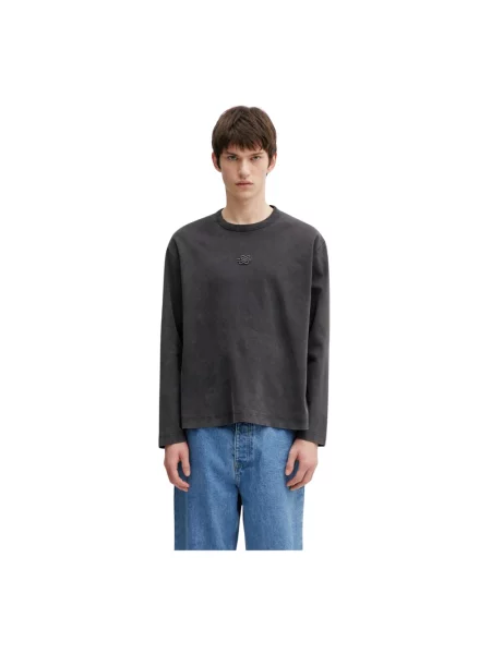Filling Pieces longsleeve Boxy Embroidered czarna