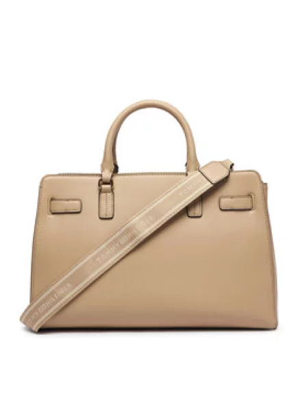 Tommy Hilfiger Ročna torba Th Joy Satchel bež
