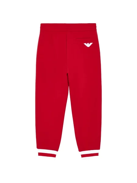 Spodnie dziecięce Emporio Armani czerwone