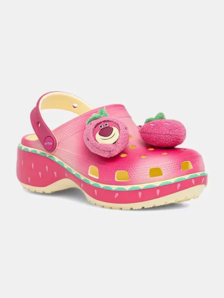 Чехли Crocs Classic Lotso Platform Clog с платформа розово