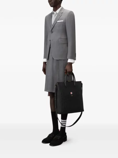 Geantă Thom Browne din piele negru