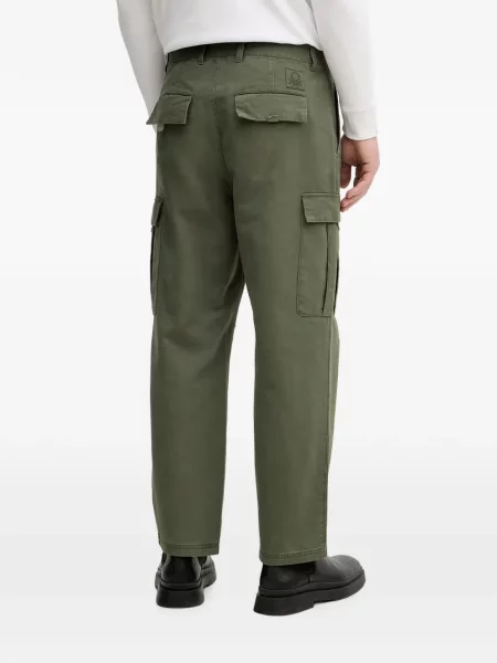 Pantaloni cargo Benetton cu autograf verde