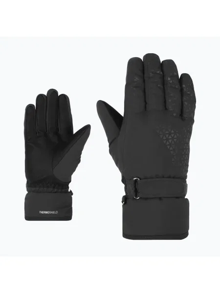 Mănuși de schi pentru femei ZIENER Kisar Aquashield negru