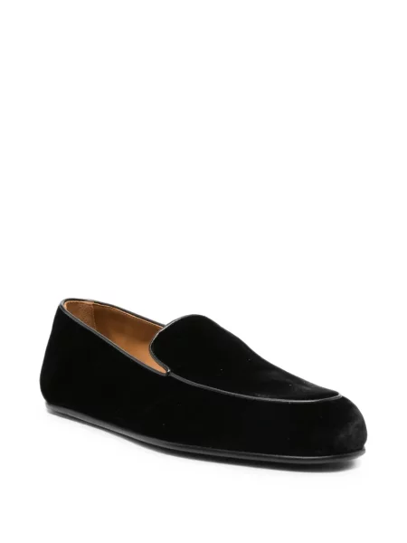 Pantofi loafer Tom Ford de catifea negru