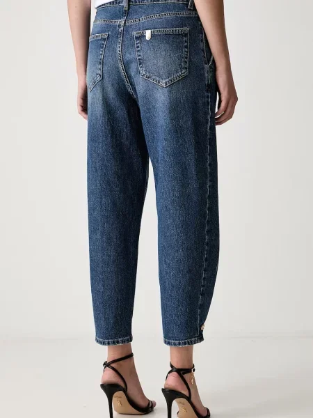 Liu Jo Jeansy Typu Barrel blau niebieskie