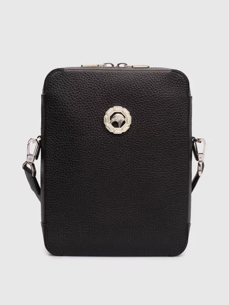 Кожаная сумка Stefano Ricci черная