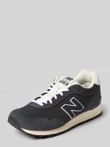 Sneakersy z detal z logo model New Balance czarne