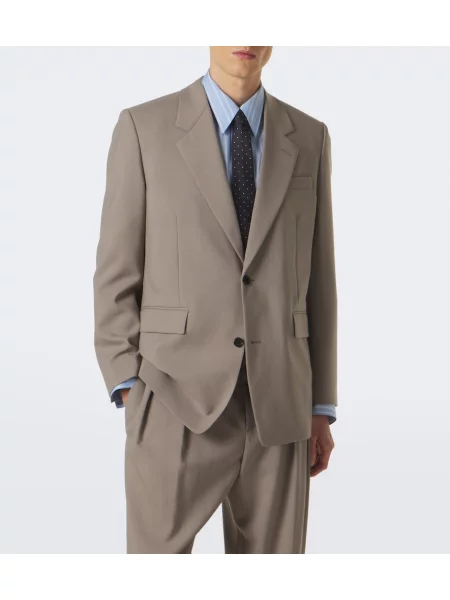 Sacou Saint Laurent de lână gri