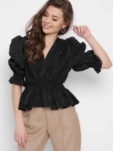 CARICA Блуза чорний