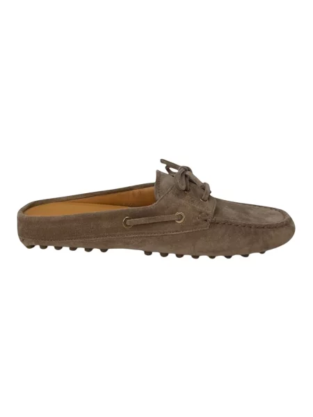 Klapki Tod's skórzane brązowe