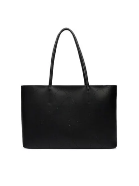Calvin Klein Rankinė Emblem Aop Perfor Lthr Tote juoda