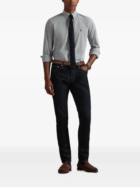 Șapcă Polo Ralph Lauren cu broderie din țesătură twill în carouri albastru