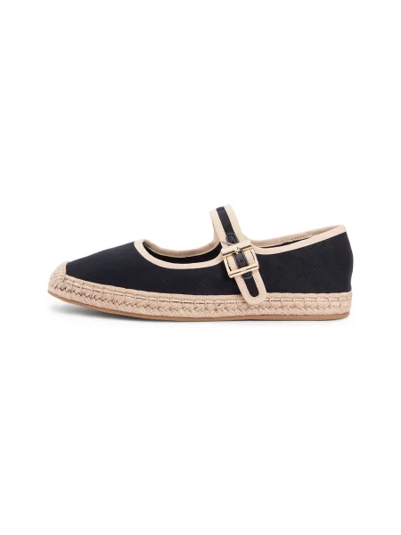 TOMMY HILFIGER Espadrile bež črna