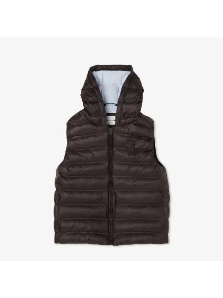 Lacoste Kurtka Buffle O Kroju Regular Fit brązowy