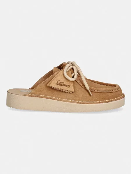 Sneakers Clarks Originals σουέντ μπεζ