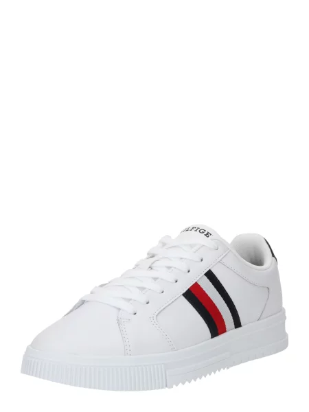 Pruhované tenisky Tommy Hilfiger biela