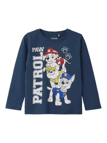 TWO SOON Tricou Paw Patrol bleumarin / galben / rubiniu alb