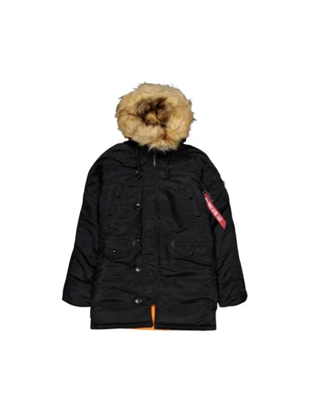 Kurtka Alpha Industries Airborne Hooded black czarna