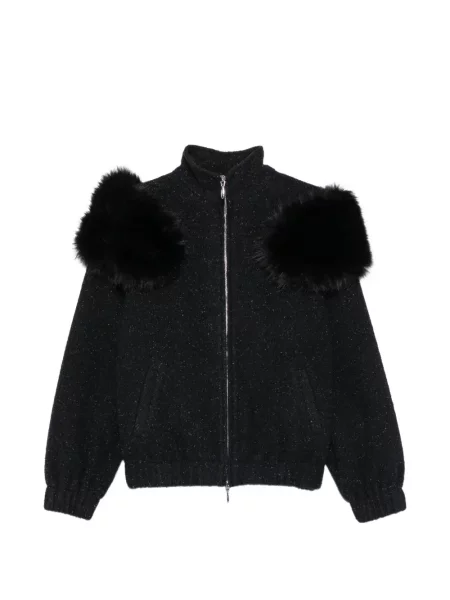 Garnitură de blană palton de blană Shushu/tong cu blană negru
