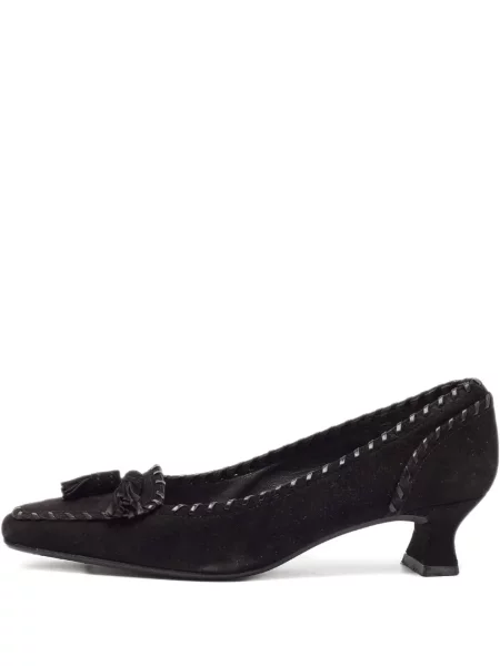 Pantofi cu toc Stuart Weitzman din piele de căprioară negru