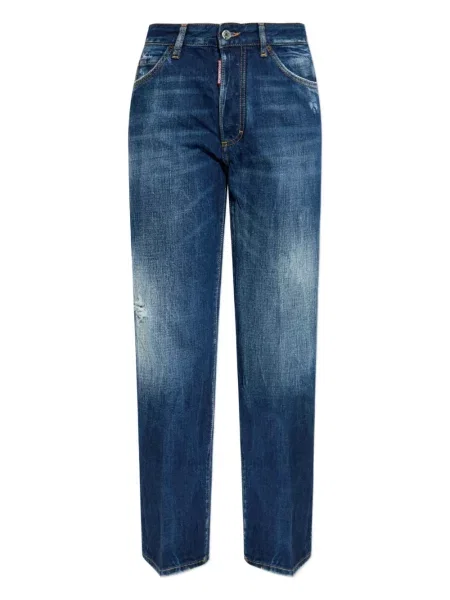 Blugi Dsquared2 zdrențuiți albastru