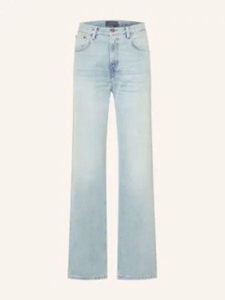 Haikure Jeansy Wide Leg Bonnie blau niebieskie