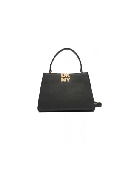 Dkny torebka skórzana FOSTER czarny