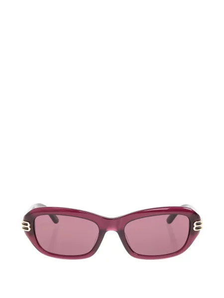 Ochelari de soare ovali Balenciaga Eyewear cu autograf violet