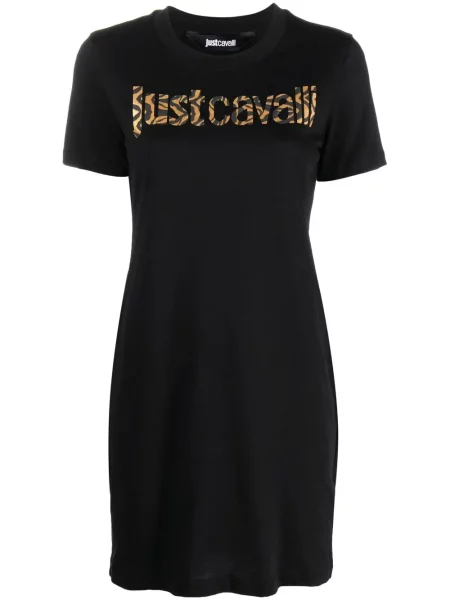 Tricou Just Cavalli cu imagine negru
