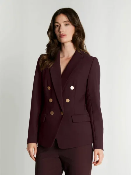 RUE de FEMME Sacou Comfy merlot roșu