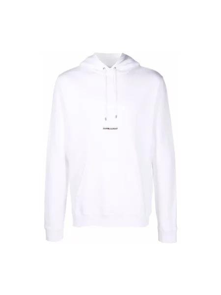 Bluza z kapturem Saint Laurent biała