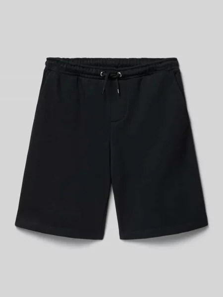 Szorty dresowe z elastycznym pasem i wpuszczanymi Jack & Jones czarne