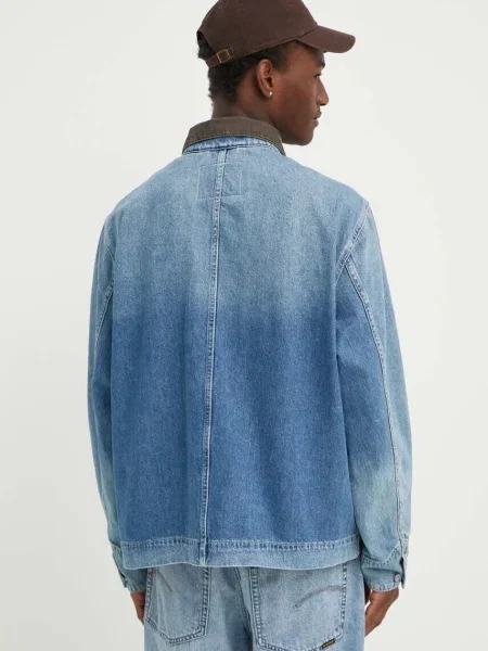 Džínová bunda Levi's přechodná oversize modrá