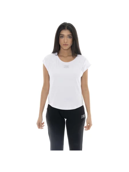 Scurt tricou Leone 1947 cu mâneci scurte alb