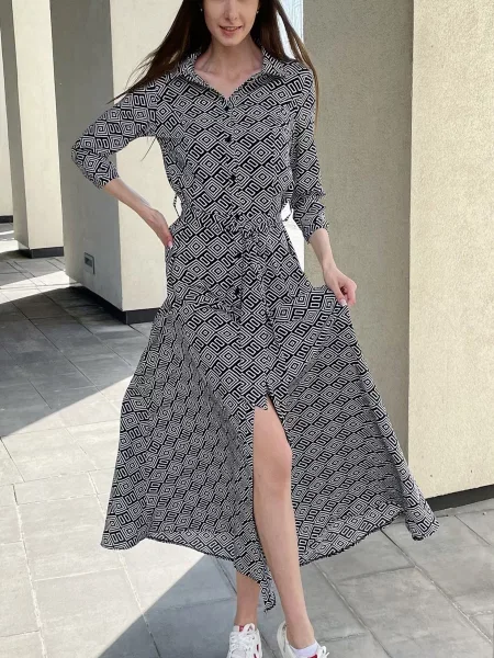 Сукня міді LadyLike чорний