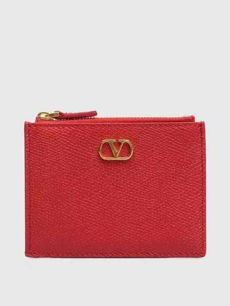 Кожаный кошелек Valentino красный