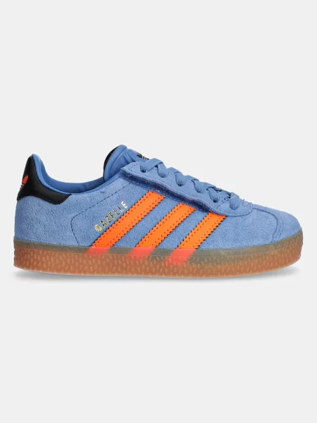 Adidas Originals sneakers de piele întoarsă pentru copii GAZELLE albastru