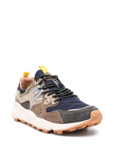 Sneakerși Flower Montain cu model floral albastru
