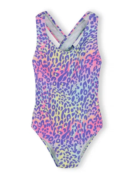 MINOTI Costum de baie întreg / lila / portocaliu deschis / roz deschis galben