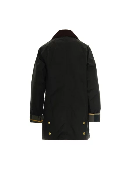 Woskowana parka Barbour zielona