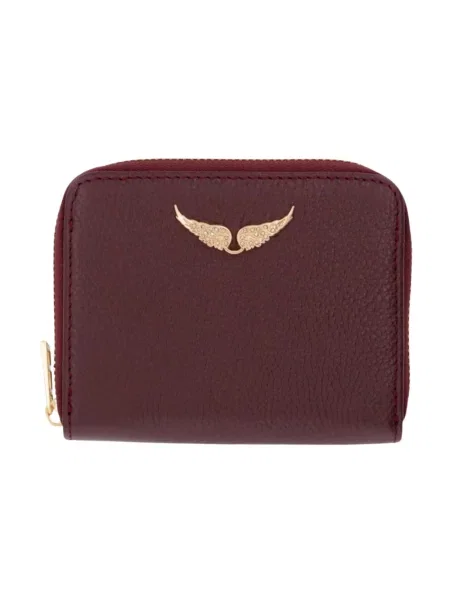 Zadig&Voltaire portfel skórzany czerwony