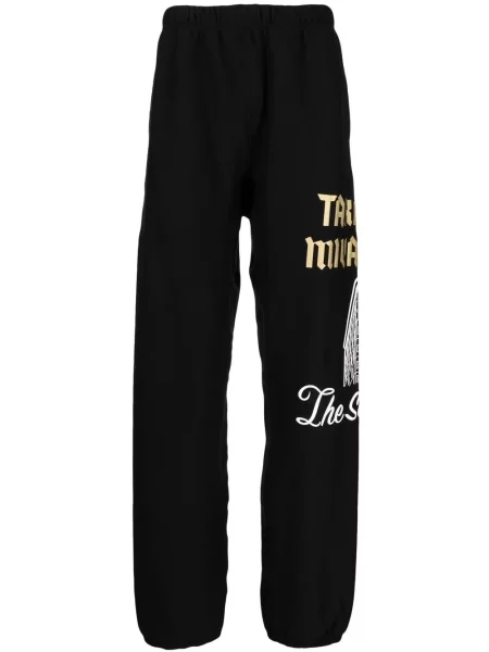 Pantaloni Takahiromiyashita The Soloist cu imagine negru